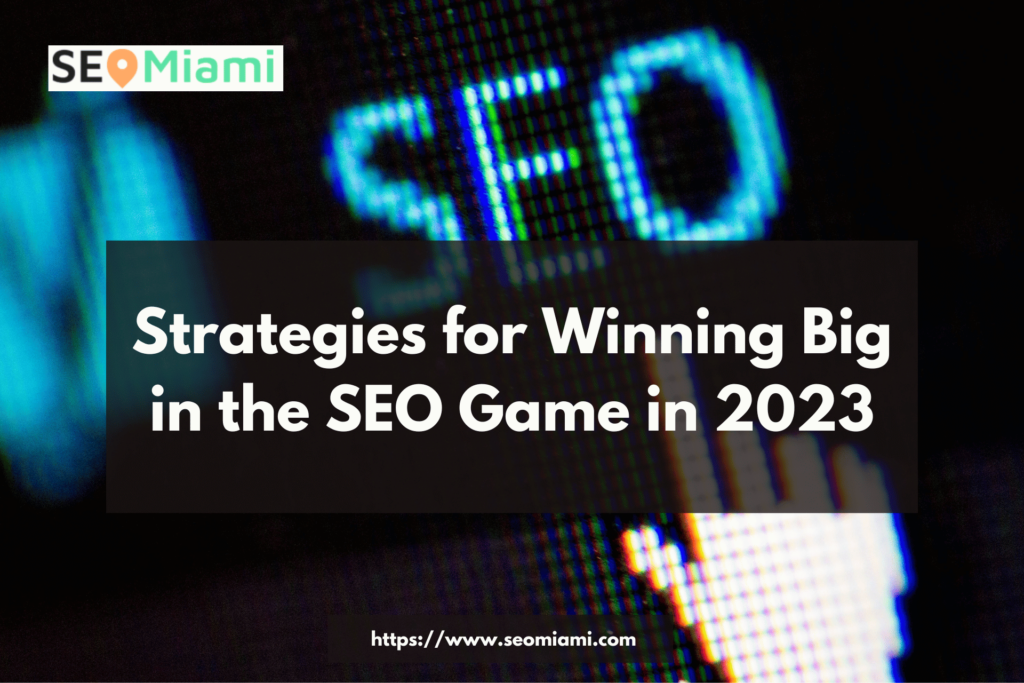 SEO word with a hand background for the topic about seo in 2023