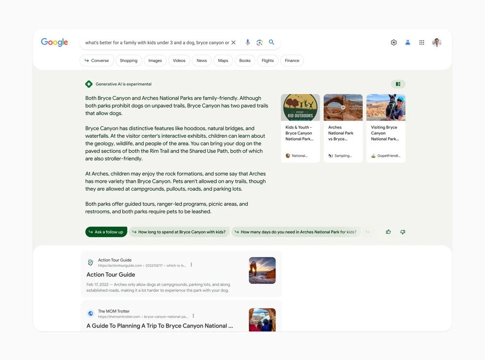 google search generative experience